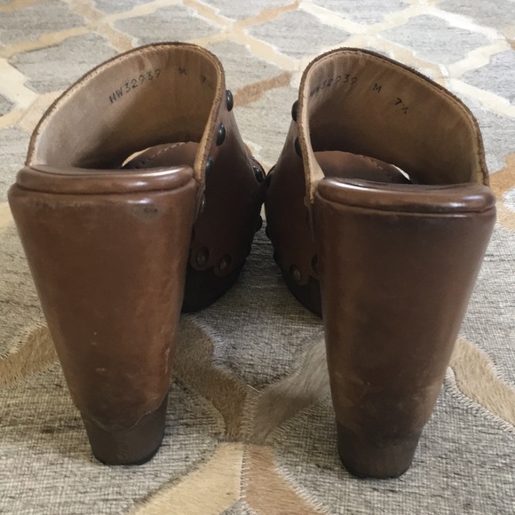 Stuart Weitzman leather open toe clogs - Picture 3 of 6